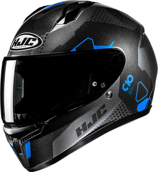 CASCO C10 ASPA MC2 NGO/GRIS/AZUL HJC