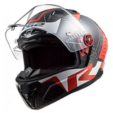 CASCO CERRADO LS2 THUNDER C RACING 1 ROJ/BCO FF805