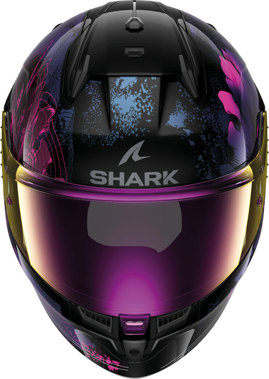 CASCO D-SKWAL 3 MAYFER NEGRO/ROSA/MORADO SHARK