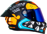 CASCO FENIX ANGRY FACE B7 AZUL MATE