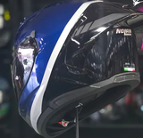 CASCO N60-6 SPORT VERNICIATURA SPECIALE 346 AZUL/NGO/PLATA NOLAN