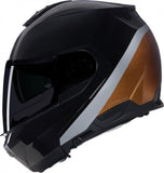 Casco N100-6 Verniciatura Speciale N-com 343 Ngo/Ocre/Plata Nolan