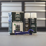 Kit de cadena y lubricante para motocicleta Oxford Mint