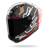 CASCO X-804 RS ULTRA CARBON SBK 360 CARBONO/RJO/ORO NOLAN