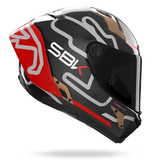 CASCO X-804 RS ULTRA CARBON SBK 360 CARBONO/RJO/ORO NOLAN