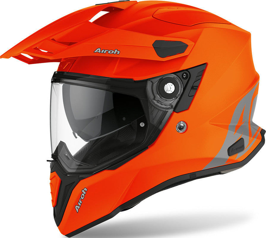 Helmet Commander Color Orange Fluo Matt