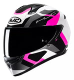 C10 TINS MC8 Bco/Gris/Rosa HJC