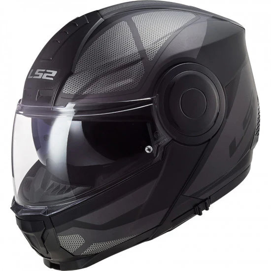 CASCO ABATIBLE LS2 SCOPE II AXIS NGO/TITANIUM FF902 SIN PINLOCK
