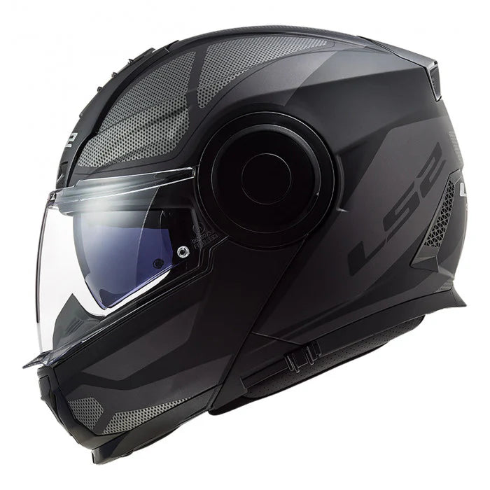 CASCO ABATIBLE LS2 SCOPE II AXIS NGO/TITANIUM FF902 SIN PINLOCK