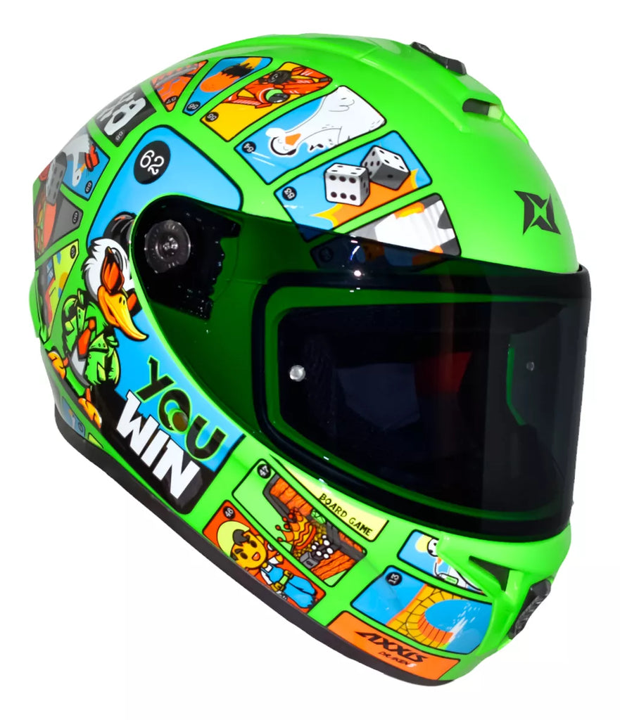 CASCO AXXIS DRAKEN GOOSE GAME A6 VERDE