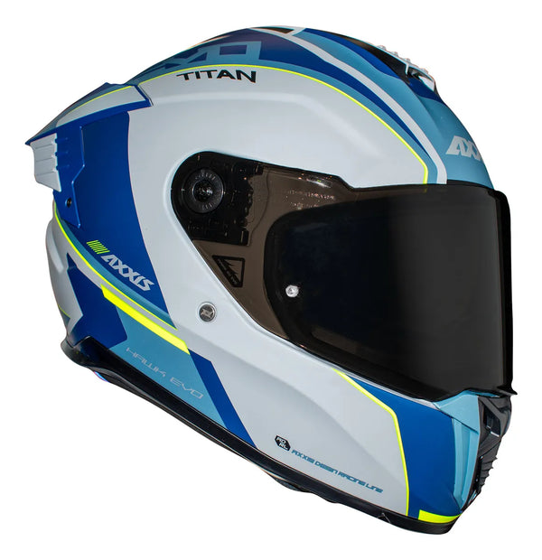 CASCO AXXIS HAWK C7 TITAN AZUL MATE