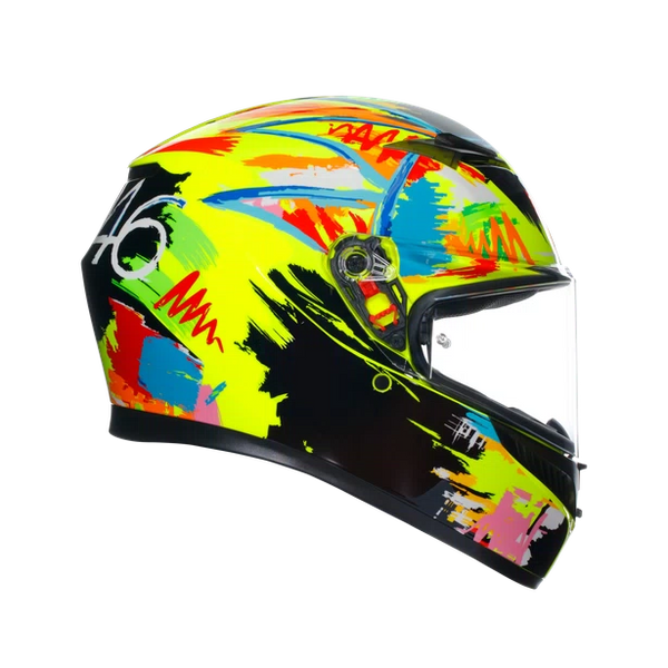 CASCO CERRADO AGV K-3 ROSSI WINTER TEST 2019 AMARILLO