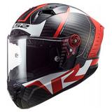 CASCO CERRADO LS2 THUNDER C RACING 1 ROJ/BCO FF805