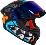 CASCO FENIX ANGRY FACE B7 AZUL MATE