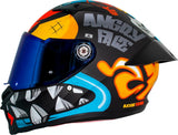 CASCO FENIX ANGRY FACE B7 AZUL MATE