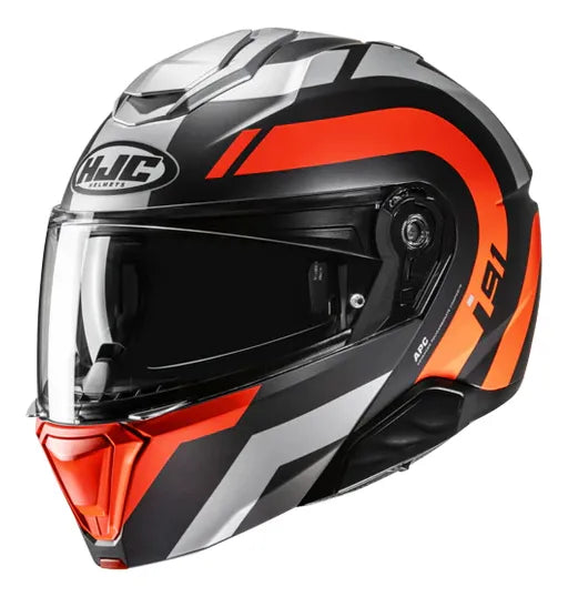 CASCO I91 ARVEN MC6HSF NEG/NAR/GRIS HJC