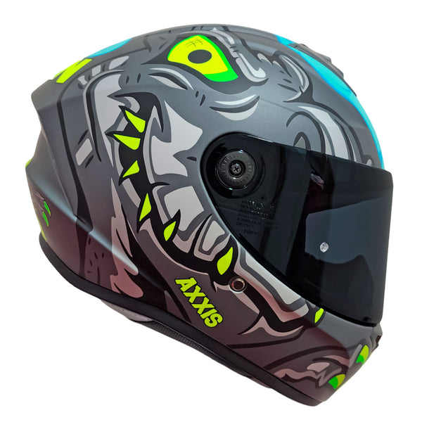 CASCO INTEGRAL DRAKEN DINOTOON C2 GRAY