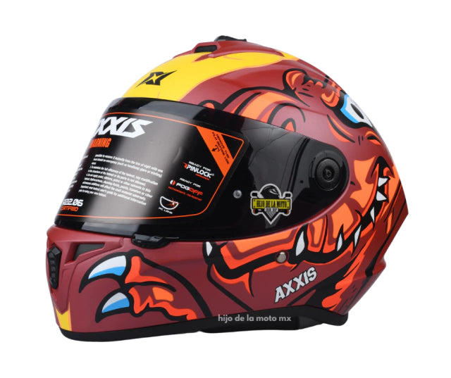 CASCO INTEGRAL DRAKEN DINOTOON C5 RED