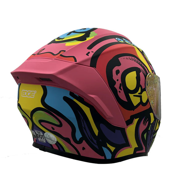 CASCO INTEGRAL FRANKIE GRAFFITI ROSA MATE
