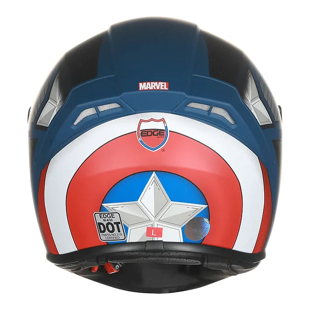 CASCO INTEGRAL -  FULL FACE HELMET - LEXUS - CAPITAN AMERICA - MATT - VISOR: DARK