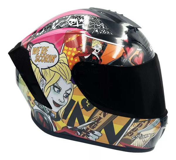 CASCO INTEGRAL  HARLEY QUEEN BRILLANTE