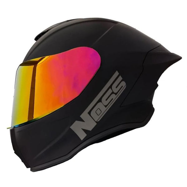 CASCO NOSS NS-801 CERRADO SOLIDO NEGRO MATE
