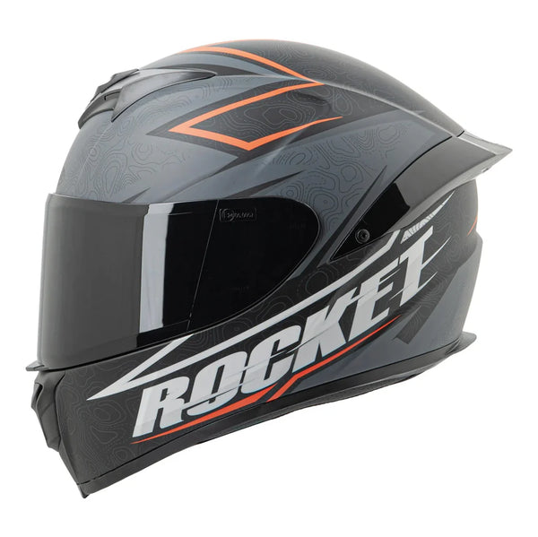 CASCO / RKT 100 / ELEVATION / GRIS/ NARANJA/ NEGRO