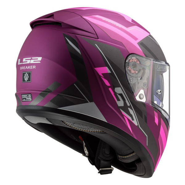 CASCO CERRADO LS2 BREAKER BETA PURPURA MATE FF390