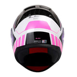 CASCO CERRADO LS2 RAPID II BLINK BCO/FUCSIA FF353
