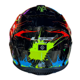 CASCO CERRADO LS2 STORM II DROP NGO/AMA/ROJ FF800