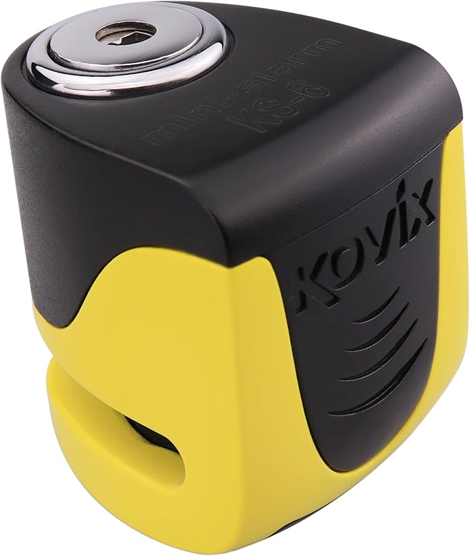 Candado de Disco con Alarma KOVIX KS6 (5.5mm Pin) Amarillo