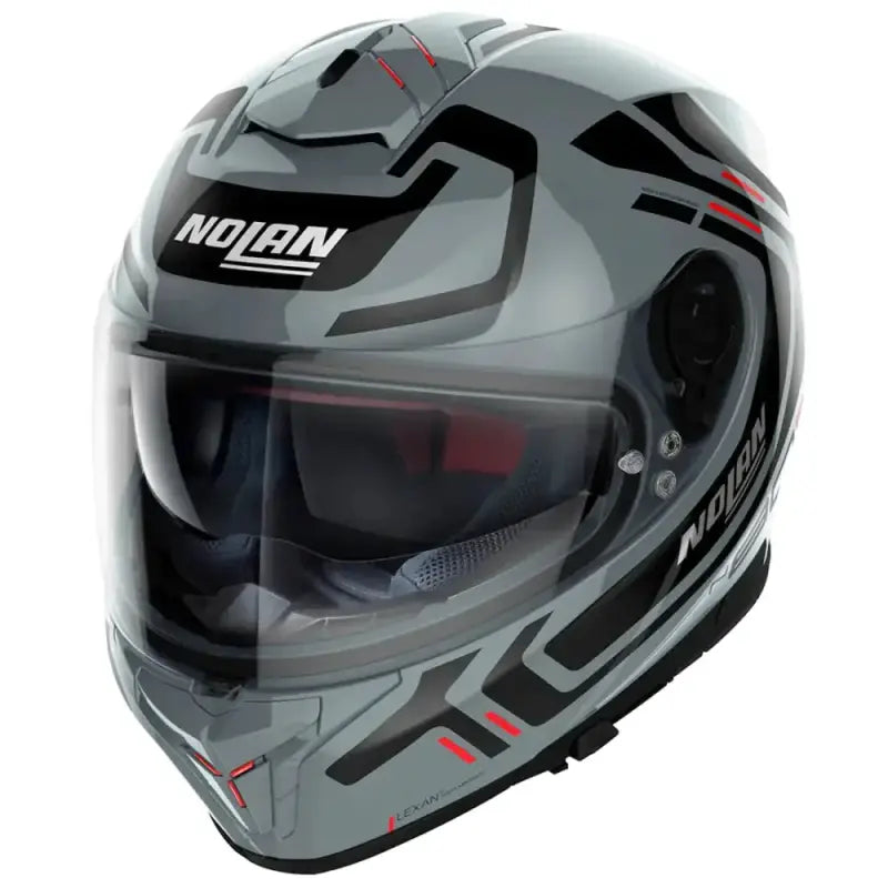 Casco N80-8 Ally N-com 51 Gris/Ngo/Rjo Nolan