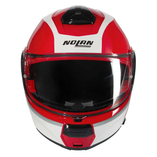 Casco N100-6 Incognito N-com 345 Rjo/Bco/Gris Nolan