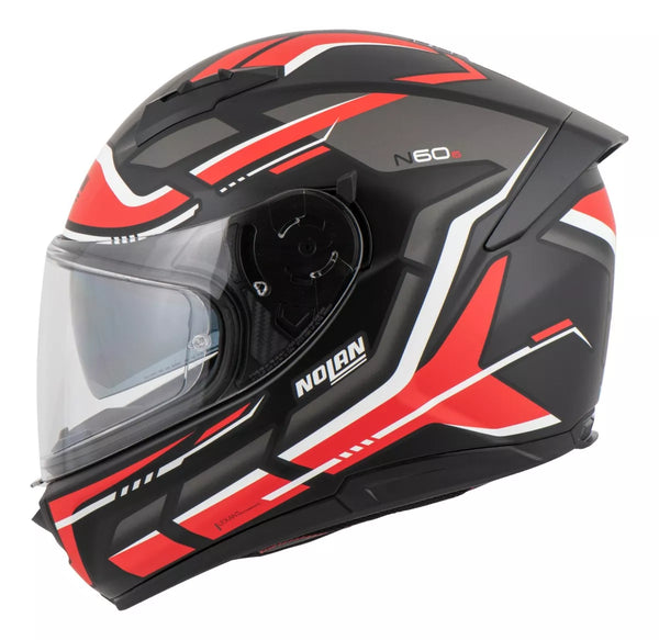 Casco N60-6 Lancer 62 Ngo/Rjo/bco Nolan