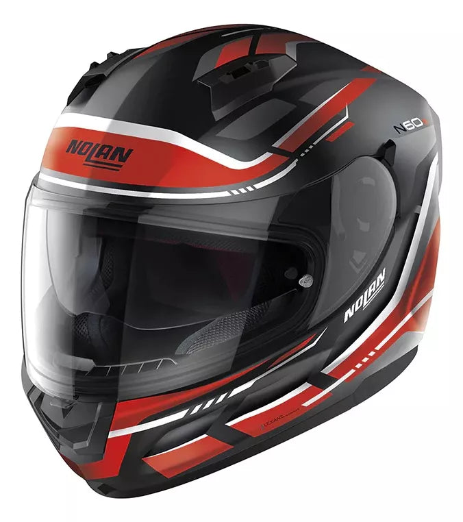 Casco N60-6 Lancer 62 Ngo/Rjo/bco Nolan