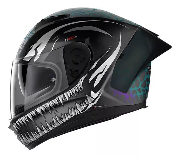 Casco N60-6 Sport Ravenous 28 Ngo/Tornasol Nolan