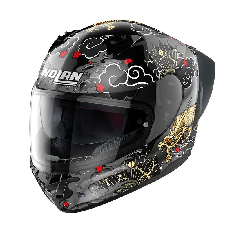 Casco N60-6 Sport Wyvern 24 Ngo/ Dorado Nolan