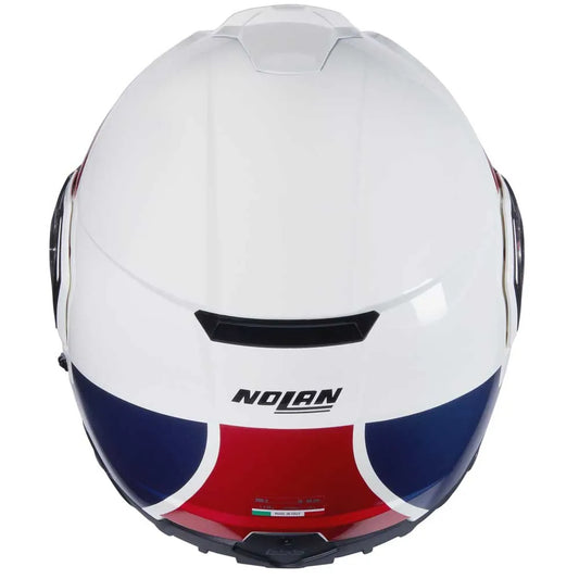 Casco N90³ Roboto N-com 345 Bco/Rjo/Azul Nolan