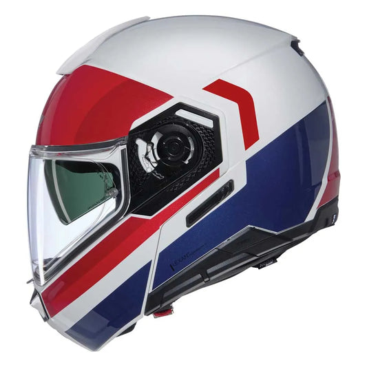 Casco N90³ Roboto N-com 345 Bco/Rjo/Azul Nolan