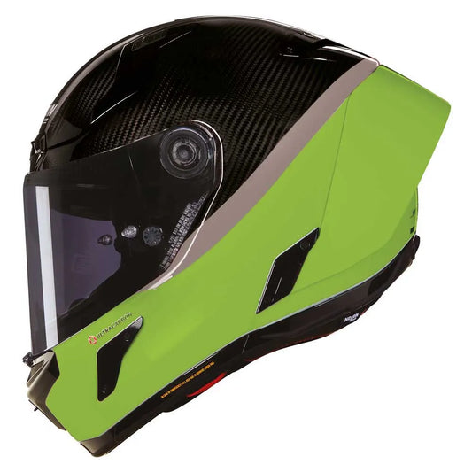 Casco X-804 RS Ultra Carbon D.O.C. 347 Ngo Brill/Vde Impulso Nolan