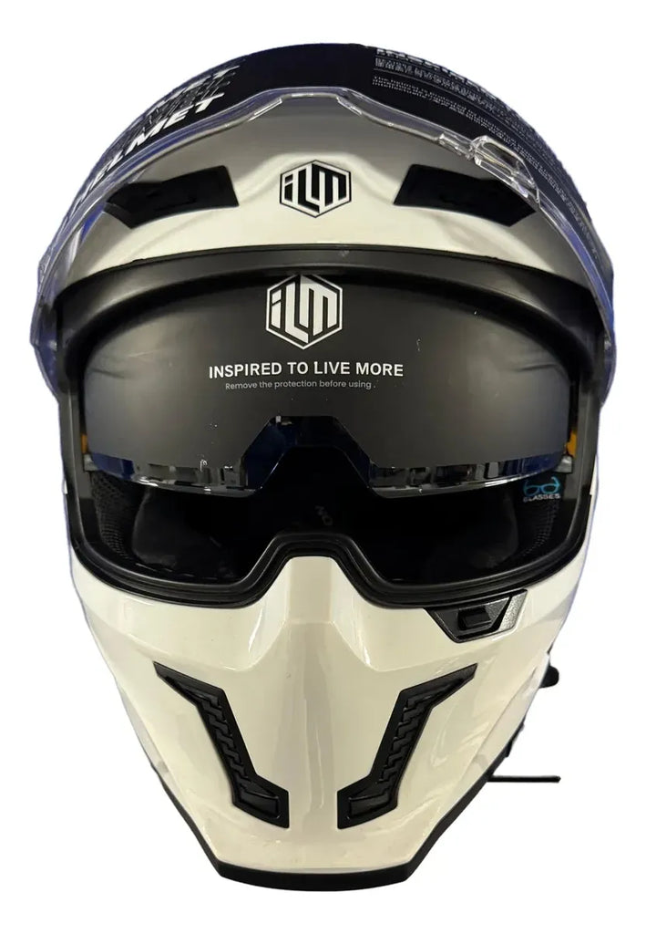 Casco de moto Integral ILM MF509 White