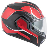 Casco i100 LORIX MCS1F Neg/rojo/bco HJC