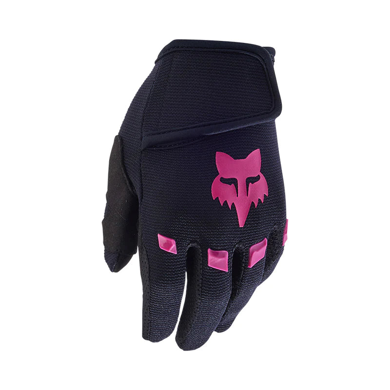 GUANTES FOX DIRTPAW NIÑO NEGRO/ROSA
