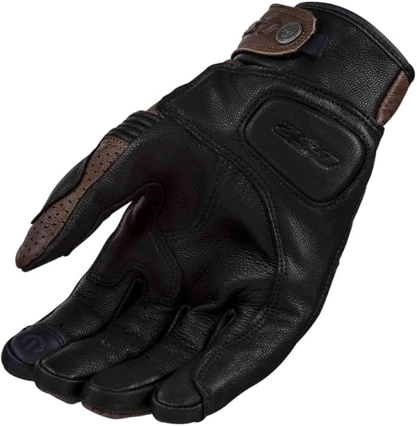 GUANTES VEL LS2 CAFE/NGO DUSTER PIEL