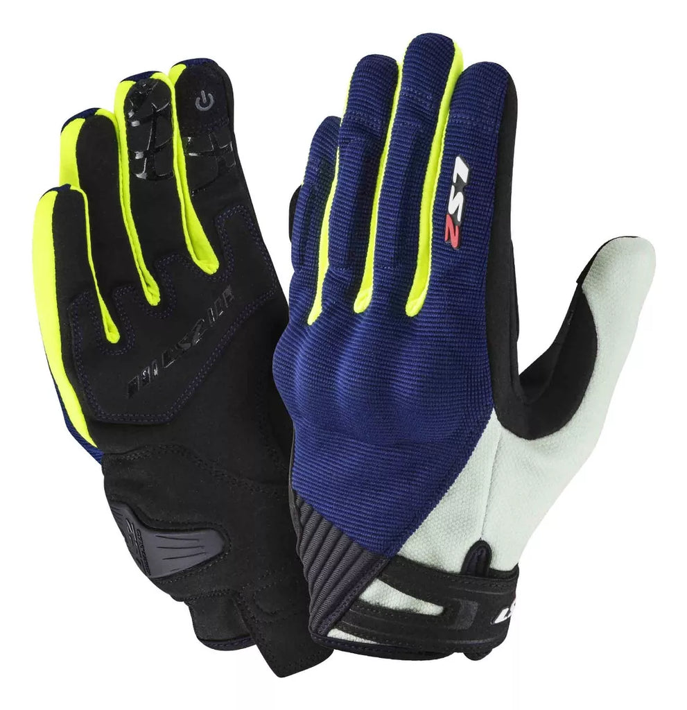 GUANTES VEL LS2 AZL/AMA FLUO DART TEXTIL – iMoto - Main Image