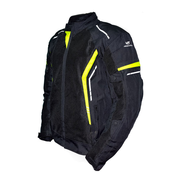JACKET MESH BLACK YELLOW HEBOTECH