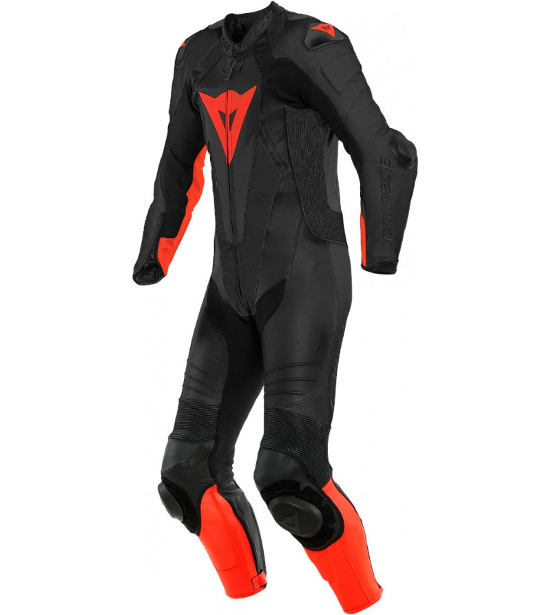 Laguna Seca 5 Mono Piel Perf Ngo/Rjo Fluo Dainese