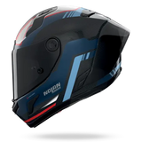 CASCO X-804 RS ULTRA CARBON PIEGA 366 CARBONO/AZUL/RJO  NOLAN