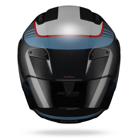 CASCO X-804 RS ULTRA CARBON PIEGA 366 CARBONO/AZUL/RJO  NOLAN