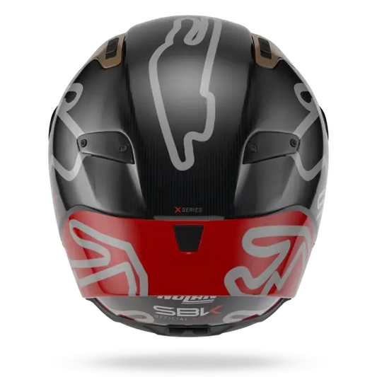 CASCO X-804 RS ULTRA CARBON SBK 360 CARBONO/RJO/ORO NOLAN